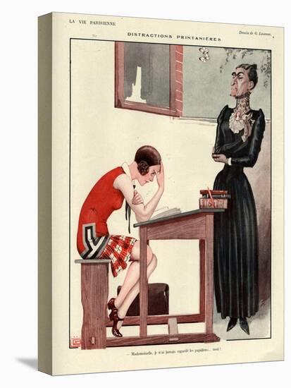 1920s France La Vie Parisienne Magazine Plate-null-Premier Image Canvas