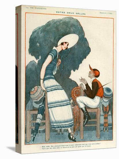 1920s France La Vie Parisienne Magazine Plate-null-Premier Image Canvas