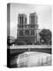 1920s NOTRE DAME CATHEDRAL WESTERN FACADE ROMAN CATHOLIC MEDIEVAL FRENCH GOTHIC ARCHITECTURE BUI...-Panoramic Images-Premier Image Canvas