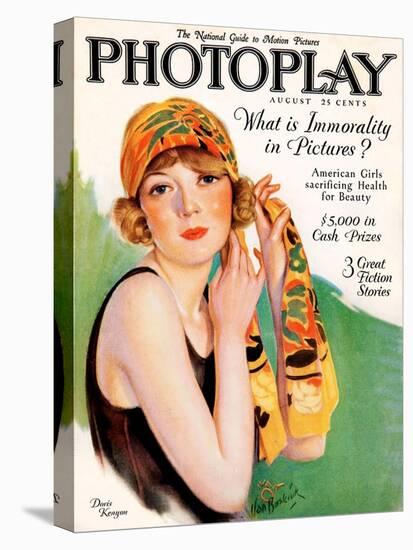 1920s UK Photoplay Magazine Cover-null-Premier Image Canvas