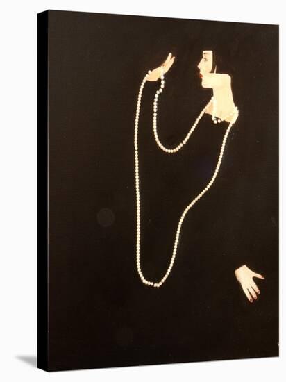 1920s Women Swinging Pearls, 2016-Susan Adams-Premier Image Canvas