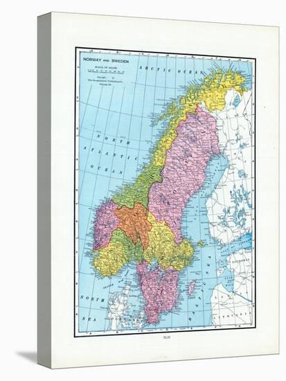 1925, Norway, Sweden, Europe-null-Premier Image Canvas