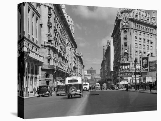 1930s-1940s the Diagonal Norte or the Avenida Roque Saenz Pena Buenos Aires, Argentina-null-Premier Image Canvas