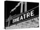 1930s-1940s Theater Marquee Theatre in Neon Lights-null-Premier Image Canvas