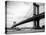 1930s View of Manhattan Bridge across East River from Brooklyn New York City-null-Premier Image Canvas