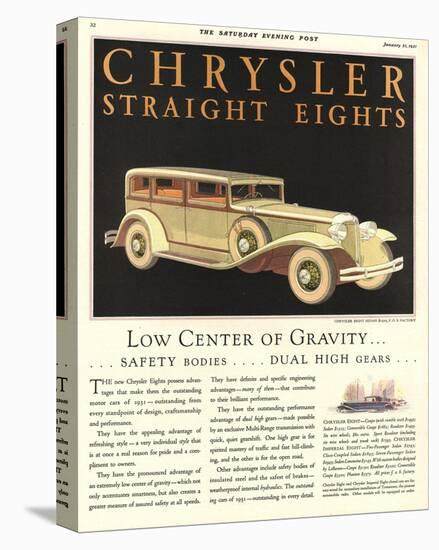 1931 Chrysler -Straight Eights-null-Stretched Canvas