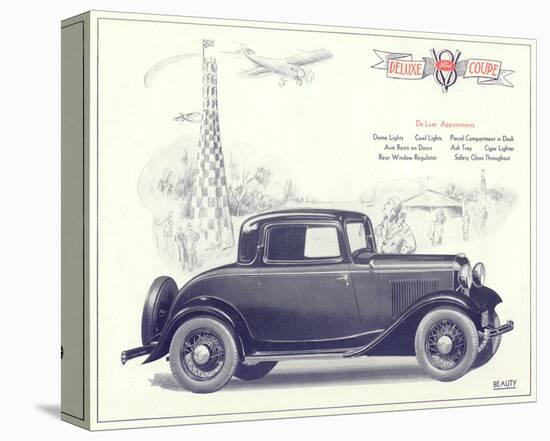 1932 Ford Deluxe Coupe-null-Stretched Canvas