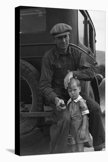 1936 Drought Refugee-Dorothea Lange-Stretched Canvas