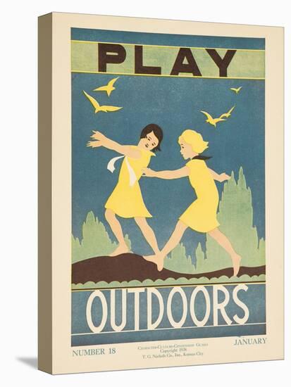 1938 Character Culture Citizenship Guide Poster, Play Outdoors-null-Premier Image Canvas