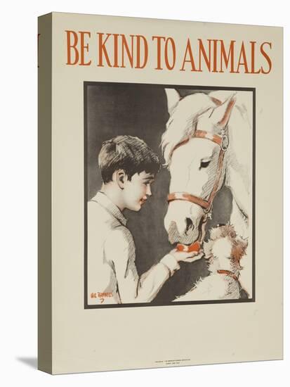 1939 Be Kind to Animals, American Civics Poster, Horse Stall-null-Premier Image Canvas