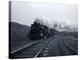 1940s-1950s Speeding Steam Locomotive Passenger Train Near Port Jervis New York-null-Premier Image Canvas