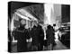 1940s Grand Central Station Men and Women Pedestrians a Sailor in Uniform Taxi and Stores 42nd St-null-Premier Image Canvas