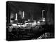 1940s Night Street Scene West 52nd Street Lights from Numerous Clubs and Nightclubs New York-null-Premier Image Canvas