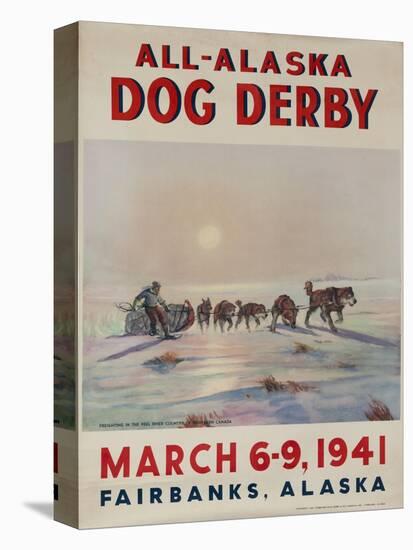 1941 All Alaska Dog Derby Poster-null-Premier Image Canvas