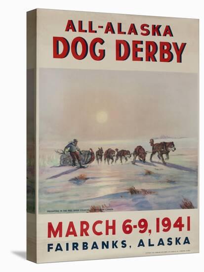 1941 All Alaska Dog Derby Poster-null-Premier Image Canvas