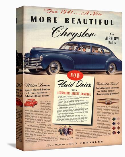 1941 New Beautiful Chrysler-null-Stretched Canvas