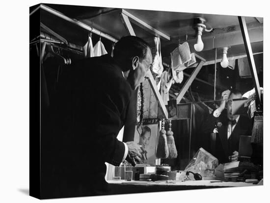 1947: Comedian Joe E. Lewis Backstage at the Copacabana Nightclub in Nyc-Gjon Mili-Premier Image Canvas