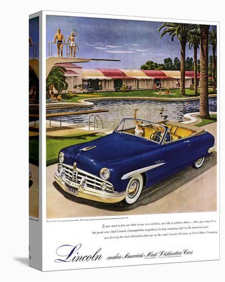 1949 Lincoln Cosmopolitan-null-Stretched Canvas