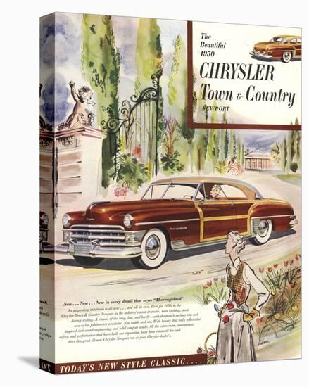1950 Chrysler Town & Country-null-Stretched Canvas