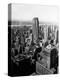 1950s Aerial View of Rockefeller Center Radio City in Middle Grand Central Station-null-Premier Image Canvas