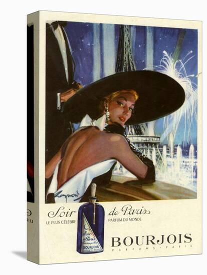 1950s France Bourjois Magazine Advertisement-null-Premier Image Canvas