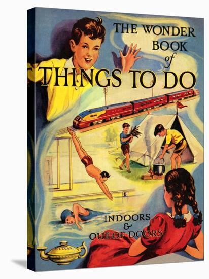 1950s UK The Wonder Book of Things to Do Book Cover-null-Premier Image Canvas