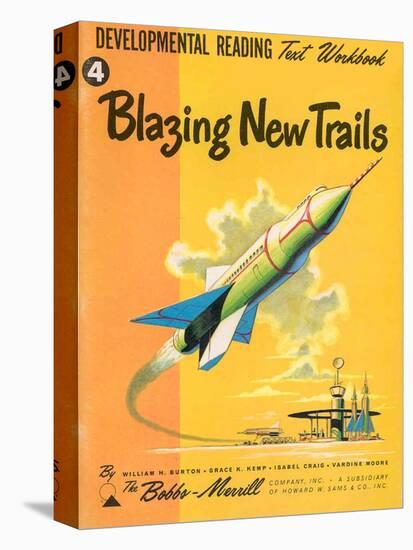 1950s USA Blazing New Trails Book Cover-null-Premier Image Canvas