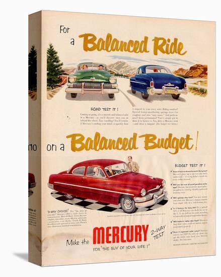 1951 Mercury - Balanced Ride-null-Stretched Canvas
