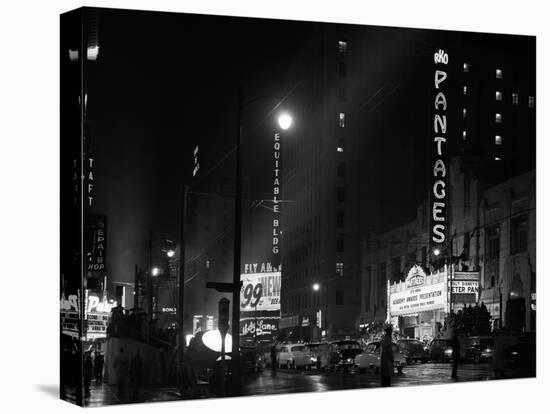 1953 Pantages Theater First Televised Broadcast of Academy Awards Ceremony Los Angeles, California-null-Premier Image Canvas