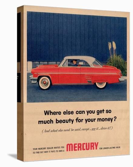 1954 Mercury - So Much Beauty-null-Stretched Canvas