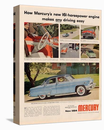 1954Mercury-Makes Driving Easy-null-Stretched Canvas