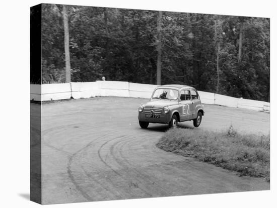 1956 Fiat 600 Racing at Silverstone, Northamptonshire, 1957-null-Premier Image Canvas
