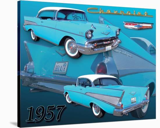 1957 Chevy-null-Stretched Canvas