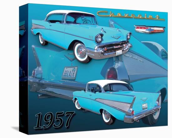 1957 Chevy-null-Stretched Canvas