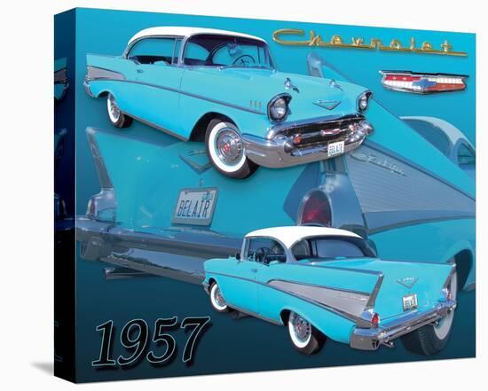 1957 Chevy-null-Stretched Canvas