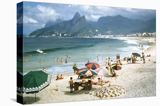 1957: Copacabana Beach, Rio De Janeiro, Brazil-Dmitri Kessel-Premier Image Canvas