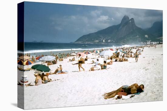 1957: Copacabana Beach, Rio De Janeiro, Brazil-Dmitri Kessel-Premier Image Canvas