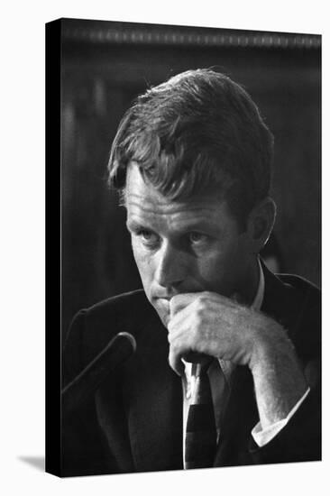 1957: Senator Robert F. Kennedy Attending a Labor Hearing in Washington, D.C-Ed Clark-Premier Image Canvas