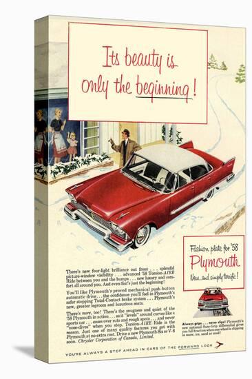 1958 Plymouth - the Beginning-null-Stretched Canvas