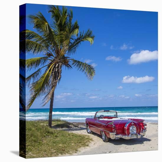 1959 Dodge Custom Loyal Lancer Convertible, Playa Del Este, Havana, Cuba-Jon Arnold-Premier Image Canvas