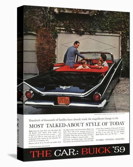 1959 GM Buick - Style of Today-null-Stretched Canvas