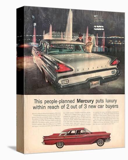 1959 People-Planned Mercury-null-Stretched Canvas