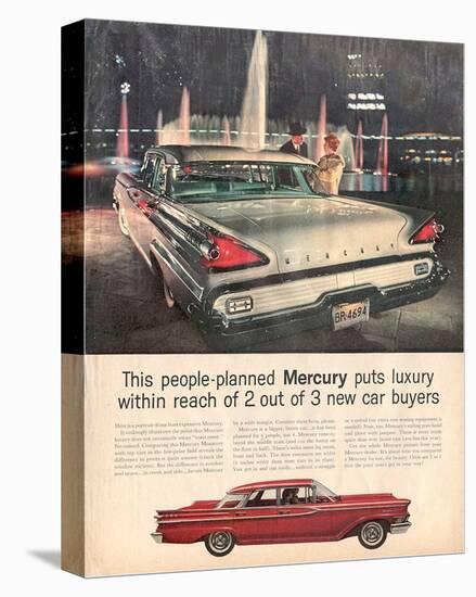1959 People-Planned Mercury-null-Stretched Canvas