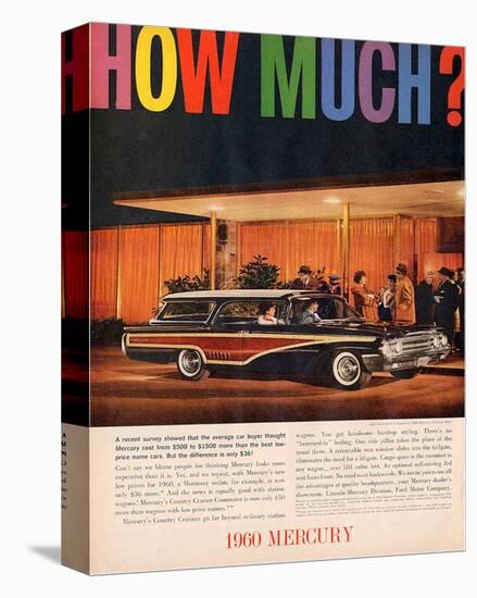 1960 Mercury - How Much?-null-Stretched Canvas