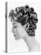 1960s Bouffant Hair Styles Created with Big Rollers and Pin Curls to Create a Soft Flip Up at Neck-null-Stretched Canvas