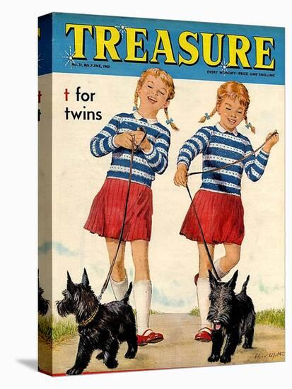 1960s UK Treasure Magazine Cover-null-Premier Image Canvas