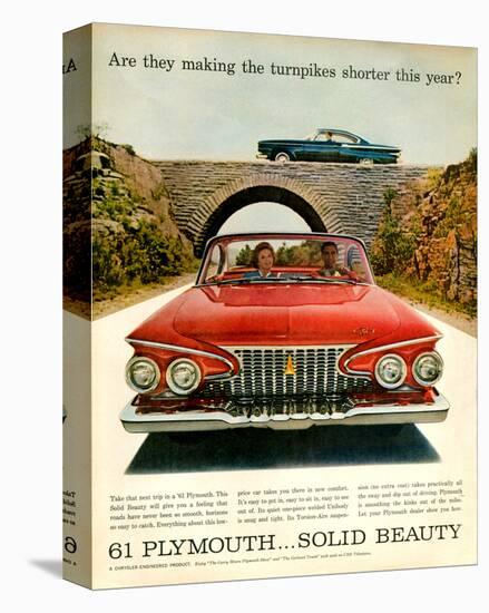 1961 Plymouth-Turnpike Shorter-null-Stretched Canvas