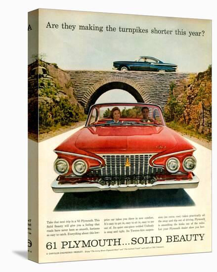 1961 Plymouth-Turnpike Shorter-null-Stretched Canvas