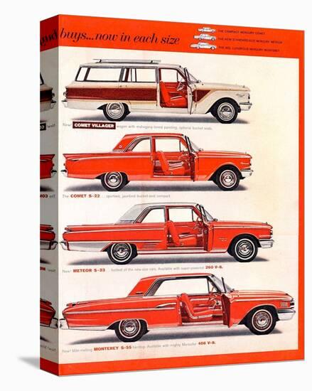 1962 Mercury-Now in Each Size-null-Stretched Canvas