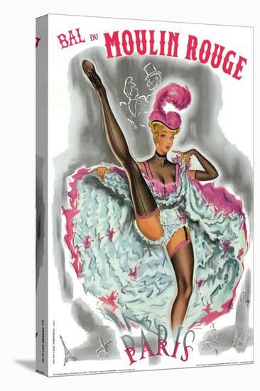 1962 Moulin Rouge cancan rose-Pierre Okley-Premier Image Canvas